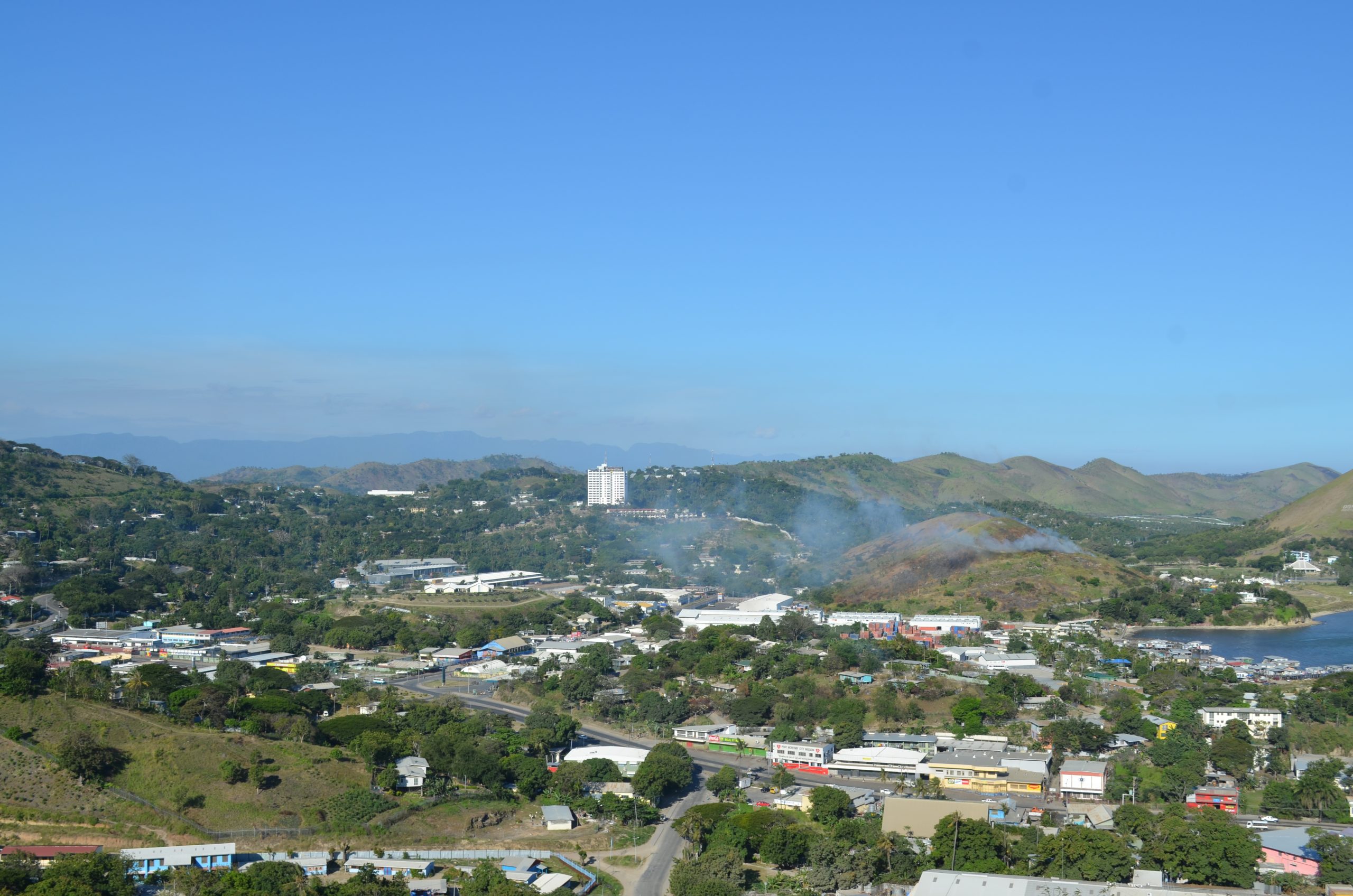 Suasana kota Port Moresby, ibu kota Papua Nugini